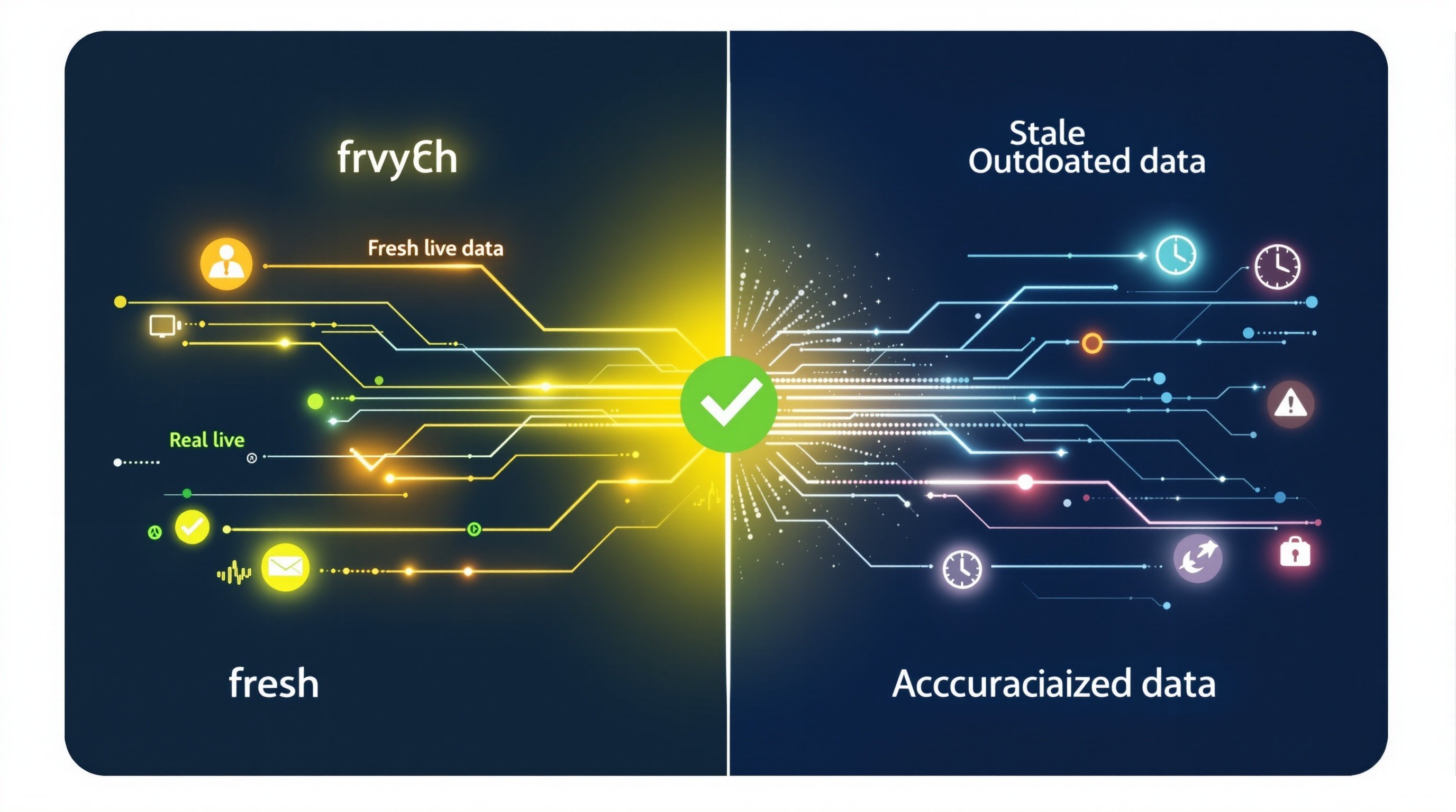 Data accuracy comparison visualization